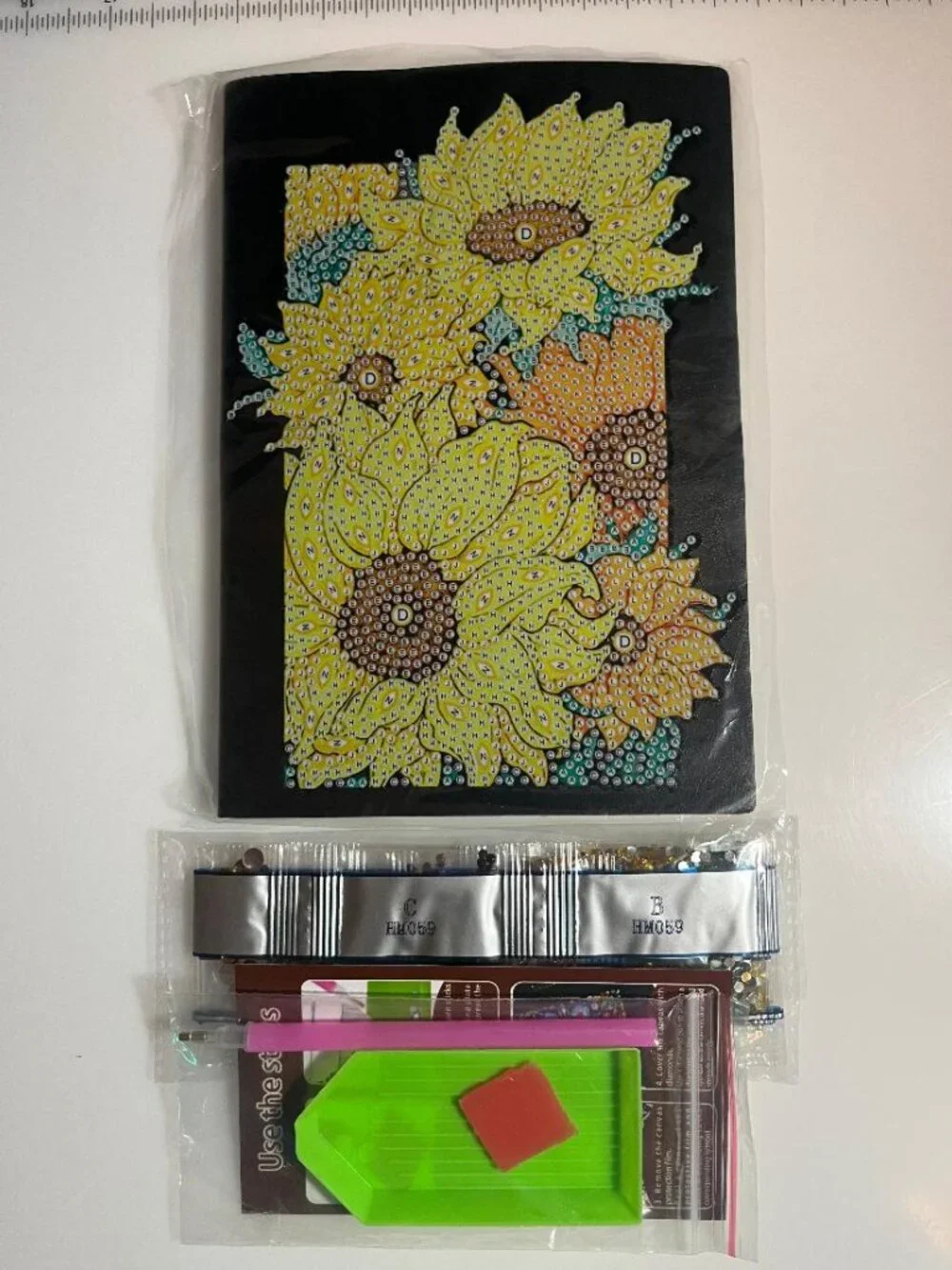 #J-22 Sunflower Diamond Art Journal Kit
